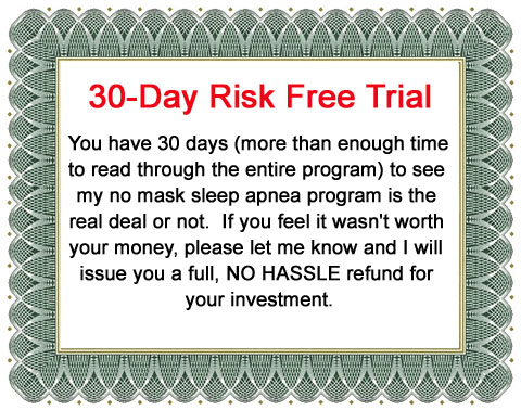 30 day no risk guarantee