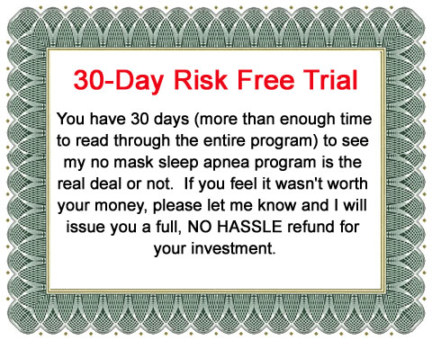30 day no risk guarantee